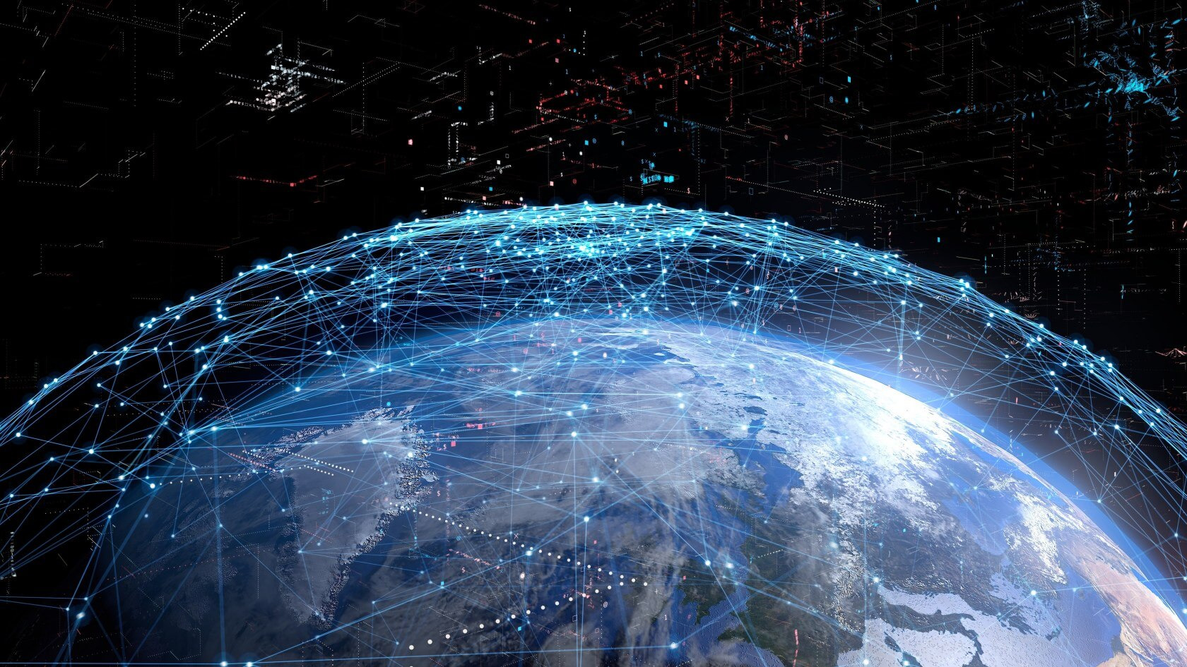 Satellite communications via space-based internet service providers