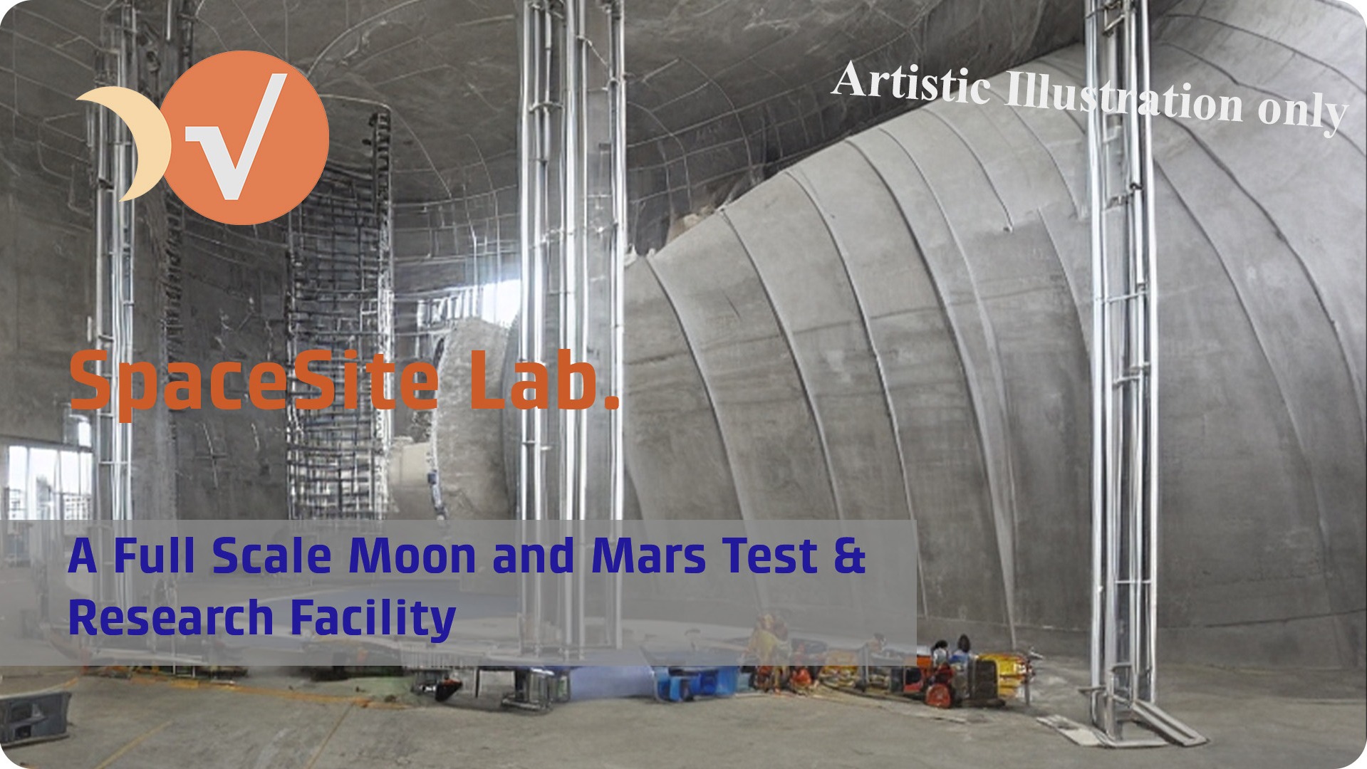SpaceSite Lab. - A Full Scale Moon and Mars Test and Research Facility