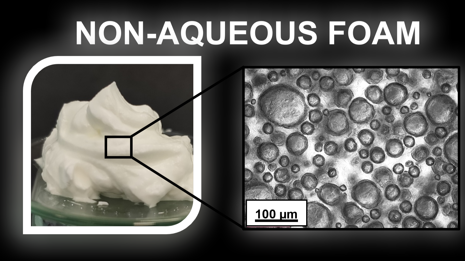 Food and bioreactor processes in space : understand effect of non-aqueous foams