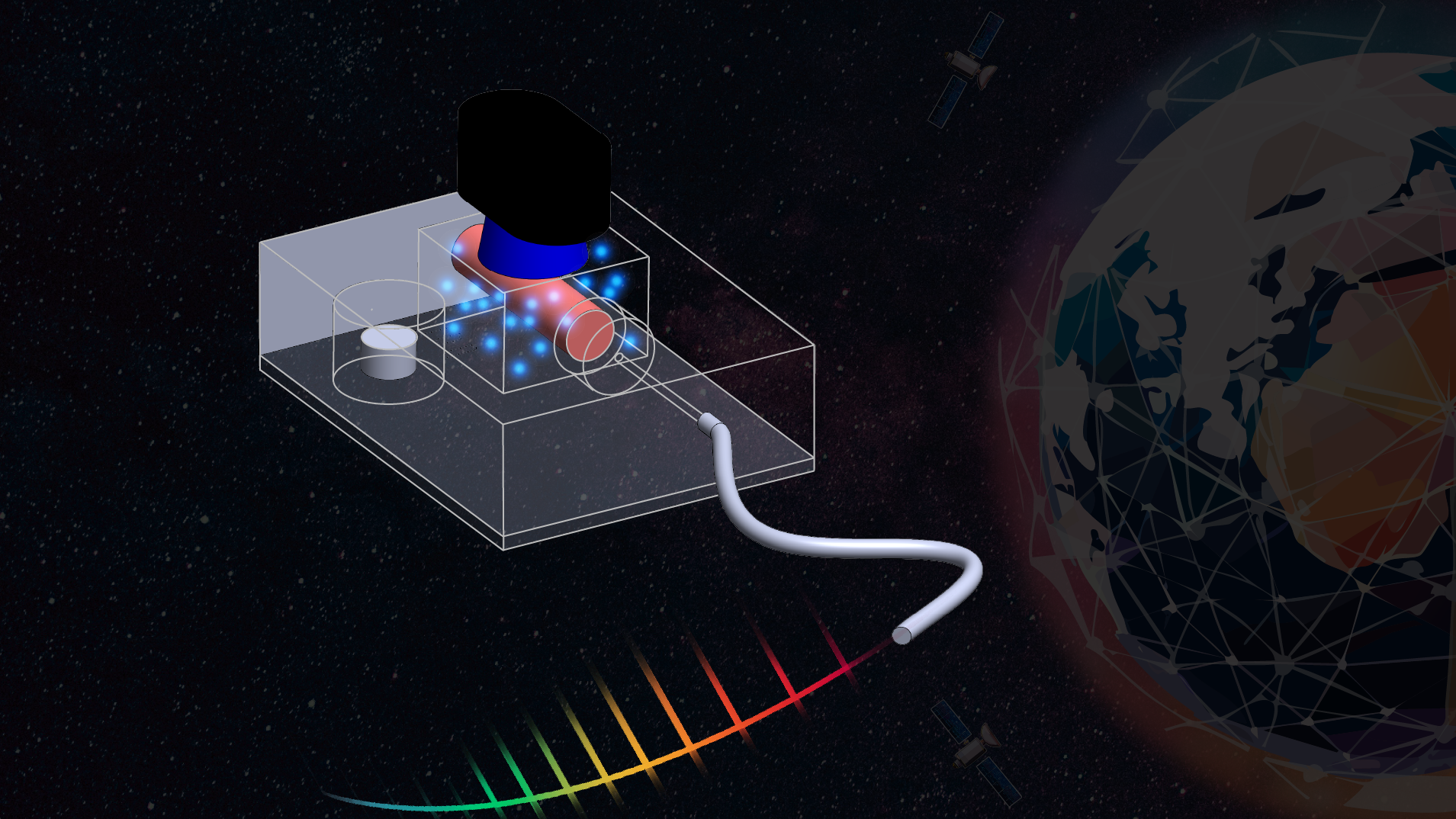 On-chip atomic frequency reference using laser-written vapor cells