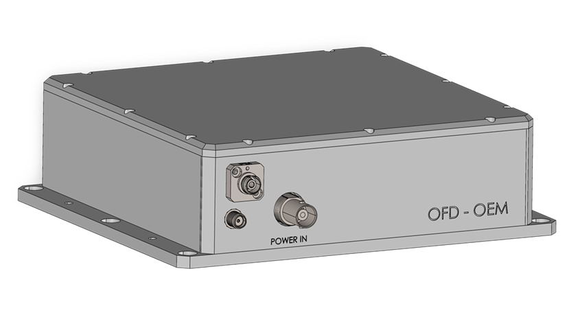 Compact Optical Frequency Discriminator with low sensitivity to environment