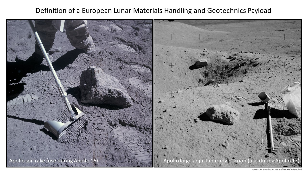 Definition of a European Lunar Materials Handling and Geotechnics Payload