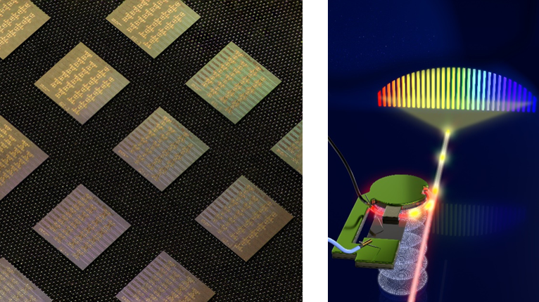 Integrated piezo-optomechanical nanophotonic device